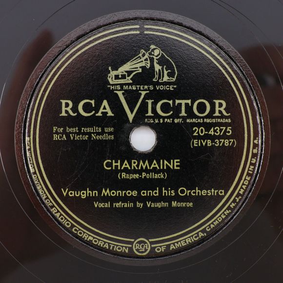 Other - Vaughn Monroe - Charamaine / Once - 10" 78 rpm Shellac Record 20-4375